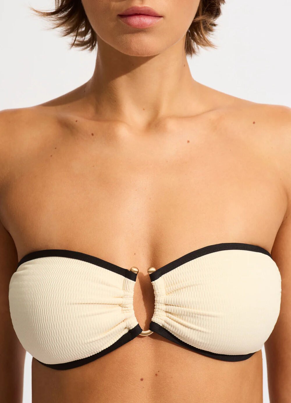 Beach Bound Ring Front Bandeau Bikini Top - Image 5