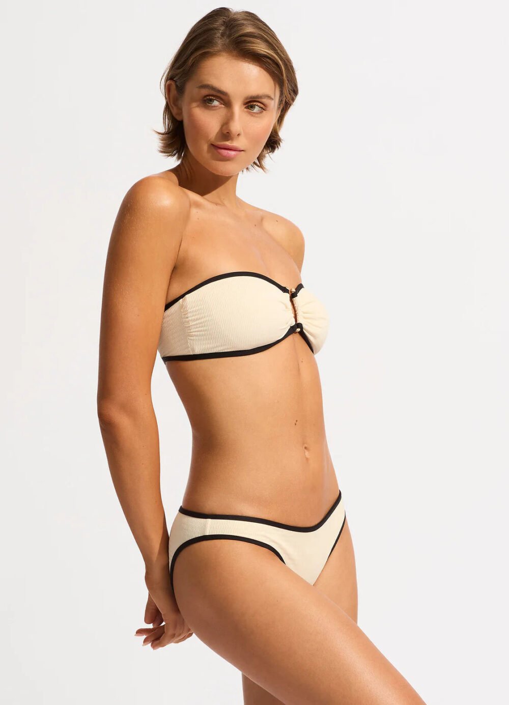 Beach Bound Ring Front Bandeau Bikini Top - Image 3